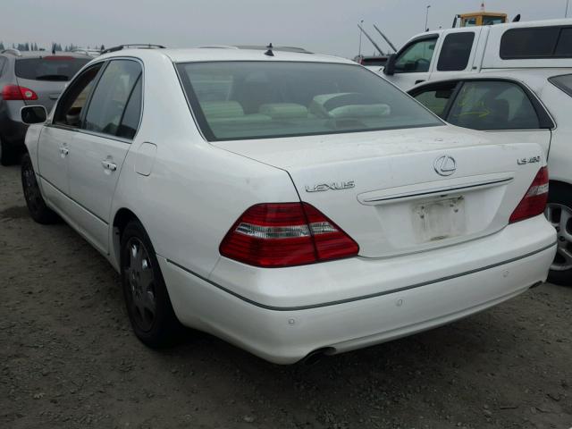 JTHBN36F840168559 - 2004 LEXUS LS 430 WHITE photo 3