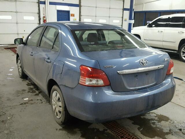 JTDBT923484029727 - 2008 TOYOTA YARIS BLUE photo 3