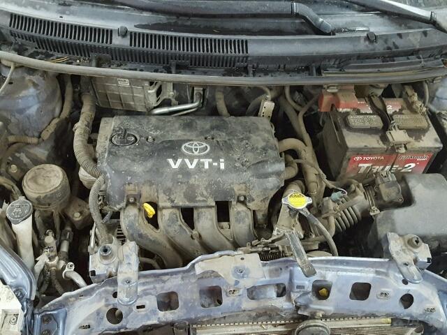 JTDBT923484029727 - 2008 TOYOTA YARIS BLUE photo 7