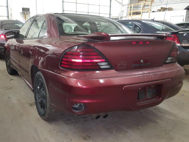 1G2NF52F23C124880 - 2003 PONTIAC GRAND AM S RED photo 3