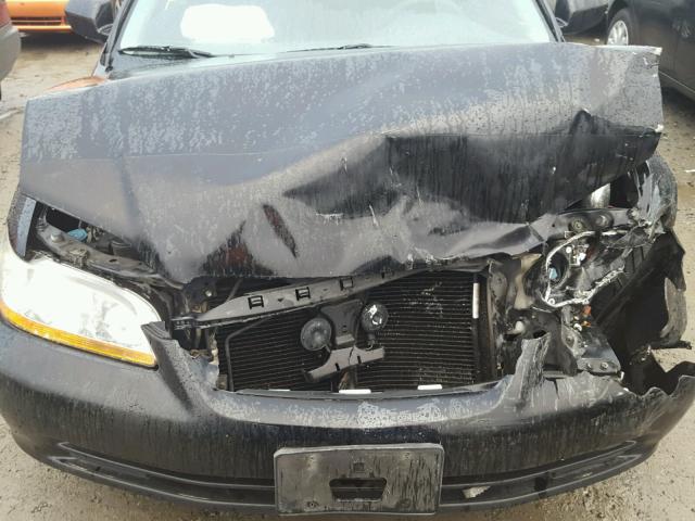 1HGCG16532A058040 - 2002 HONDA ACCORD EX BLACK photo 7