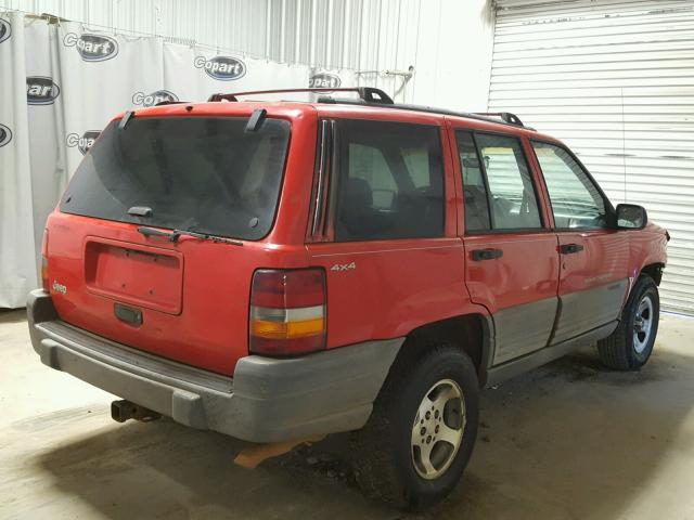 1J4GZ58S8WC248991 - 1998 JEEP GRAND CHER RED photo 4