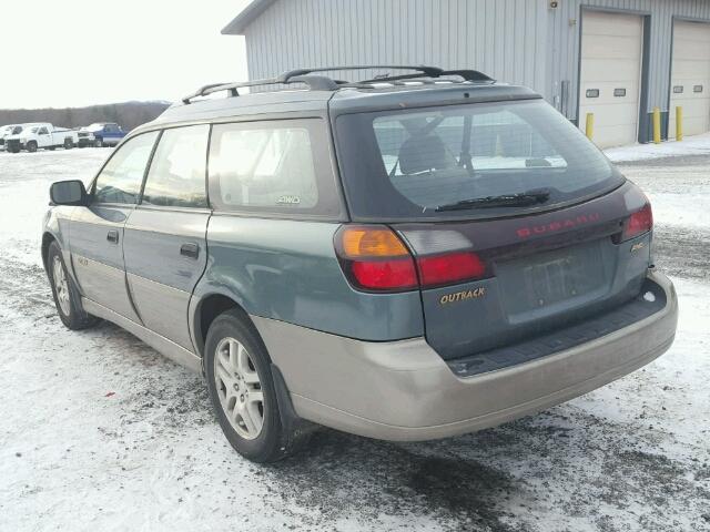 4S3BH665827608768 - 2002 SUBARU LEGACY OUT GREEN photo 3