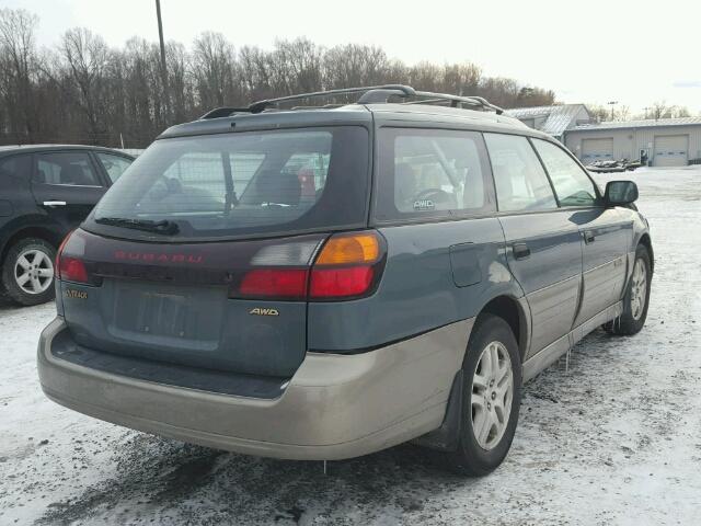 4S3BH665827608768 - 2002 SUBARU LEGACY OUT GREEN photo 4