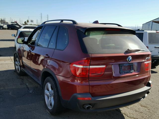 5UXFE43569L266479 - 2009 BMW X5 XDRIVE3 RED photo 3