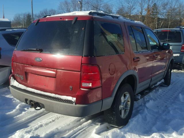 1FMZU73W72UA84524 - 2002 FORD EXPLORER X RED photo 4