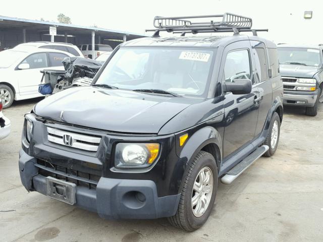 5J6YH27777L011106 - 2007 HONDA ELEMENT EX BLACK photo 2