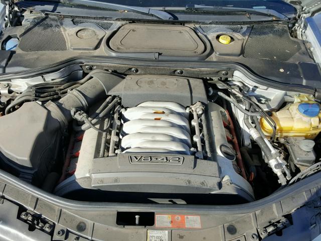 WAUML44E05N017099 - 2005 AUDI A8 L QUATT SILVER photo 7