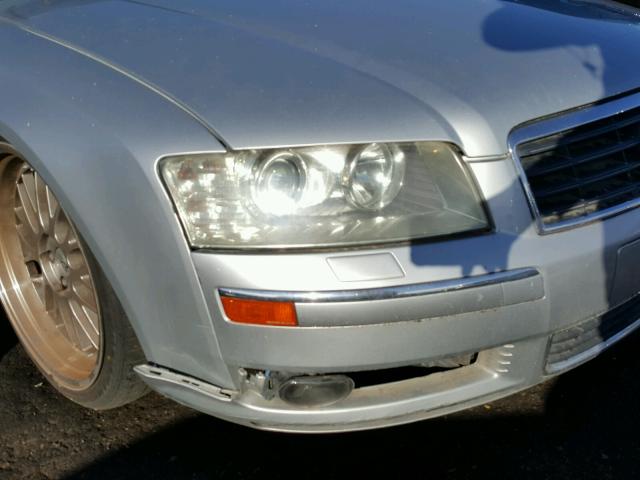 WAUML44E05N017099 - 2005 AUDI A8 L QUATT SILVER photo 9