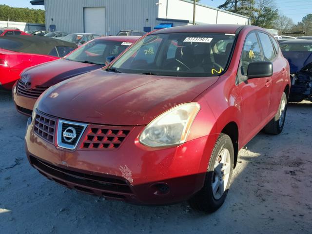 JN8AS58T98W000134 - 2008 NISSAN ROGUE S RED photo 2