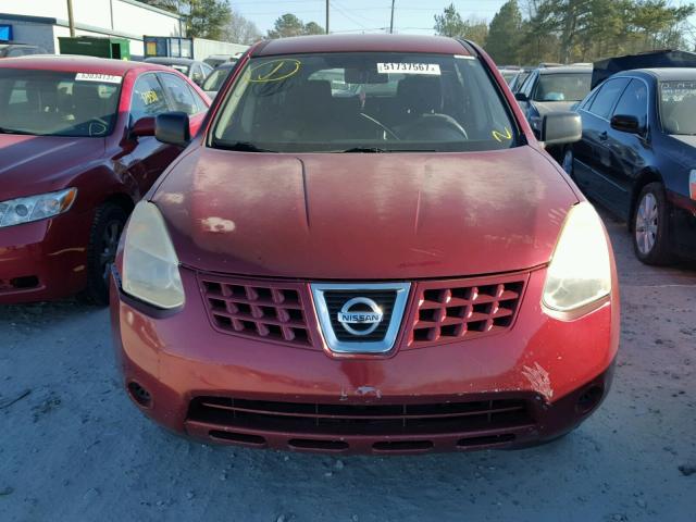 JN8AS58T98W000134 - 2008 NISSAN ROGUE S RED photo 9