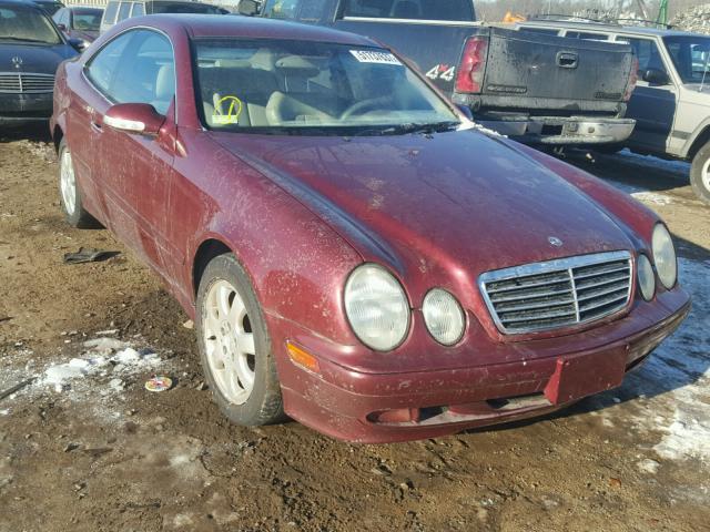 WDBLJ65G11F176488 - 2001 MERCEDES-BENZ CLK 320 MAROON photo 1