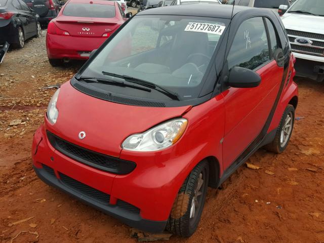WMEEJ31X98K112118 - 2008 SMART FORTWO PUR RED photo 2
