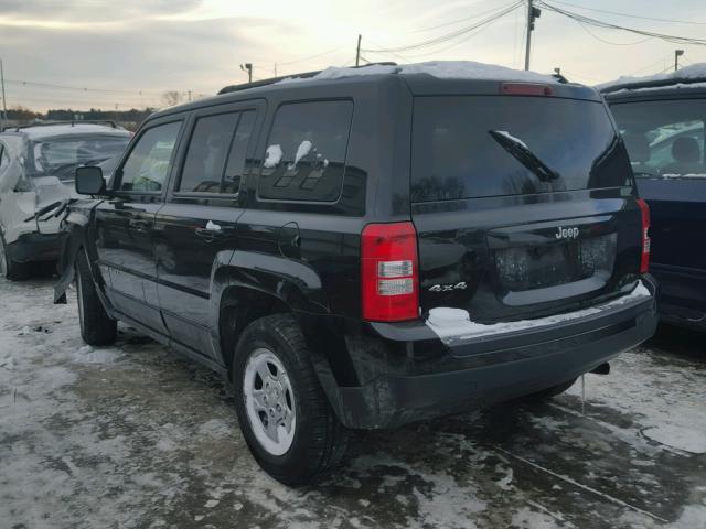 1C4NJRBBXED924712 - 2014 JEEP PATRIOT SP BLACK photo 3