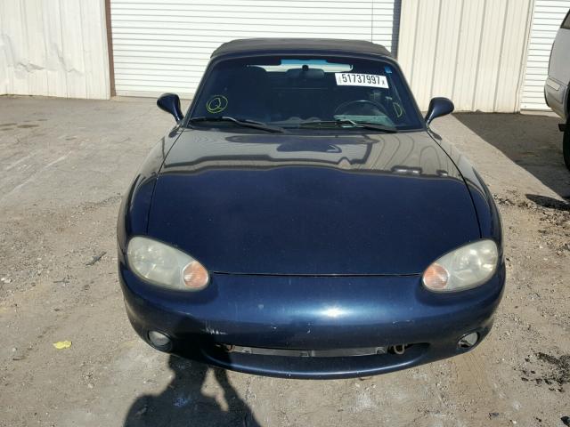 JM1NB3538Y0155900 - 2000 MAZDA MX-5 MIATA BLUE photo 9