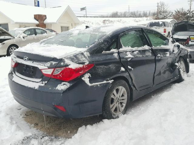 5NPEB4AC3EH905603 - 2014 HYUNDAI SONATA GLS GRAY photo 4