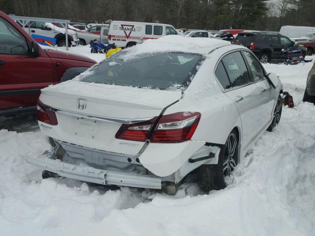 1HGCR2F67GA124573 - 2016 HONDA ACCORD SPO WHITE photo 4