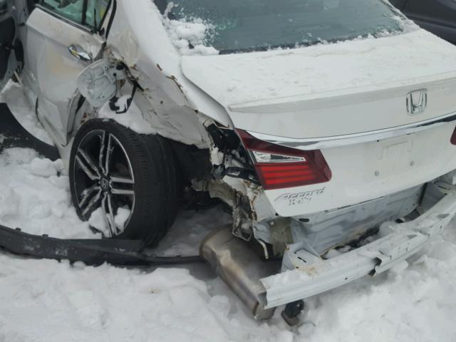 1HGCR2F67GA124573 - 2016 HONDA ACCORD SPO WHITE photo 9