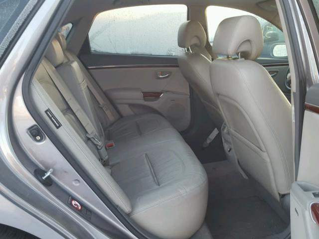 KMHFC46F68A304472 - 2008 HYUNDAI AZERA SE SILVER photo 6