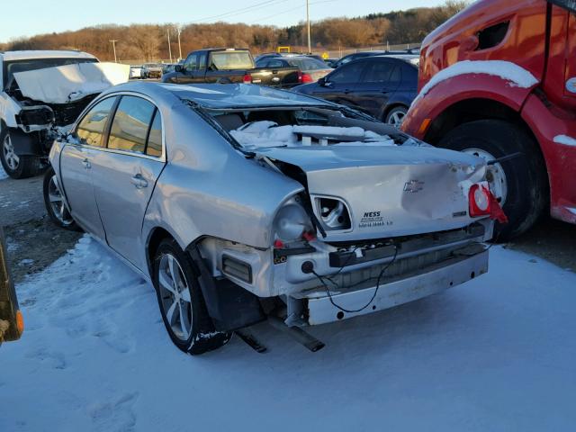 1G1ZC5EU3BF373369 - 2011 CHEVROLET MALIBU 1LT SILVER photo 3