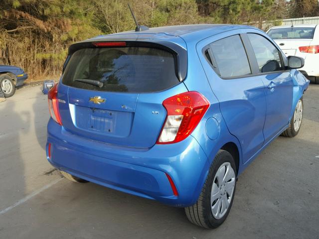 KL8CB6SA6GC580629 - 2016 CHEVROLET SPARK LS BLUE photo 4