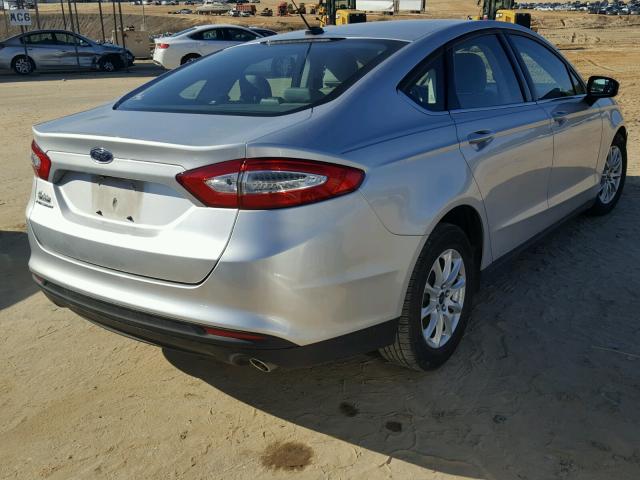 3FA6P0G71GR375288 - 2016 FORD FUSION S SILVER photo 4