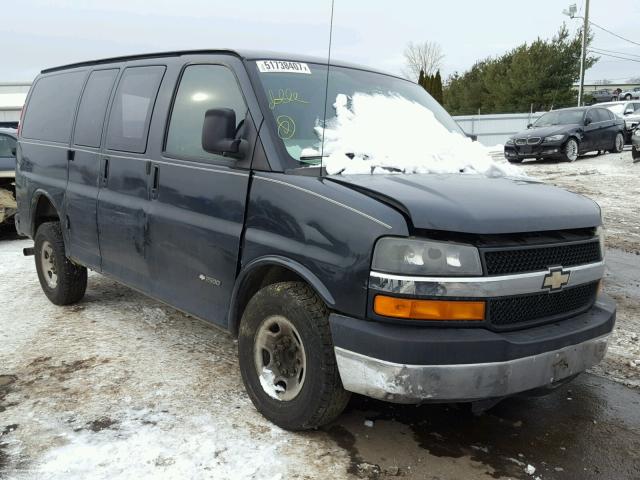 1GCGG25VX41241428 - 2004 CHEVROLET EXPRESS G2 CHARCOAL photo 1