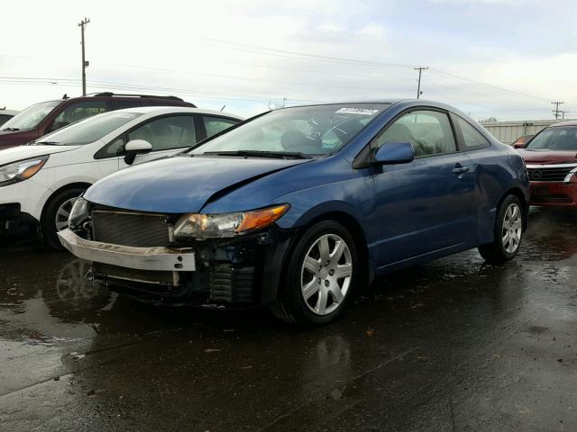 2HGFG12658H510043 - 2008 HONDA CIVIC LX BLUE photo 2