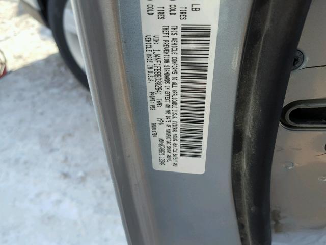 1J4NF1FB8BD302841 - 2011 JEEP COMPASS SP SILVER photo 10