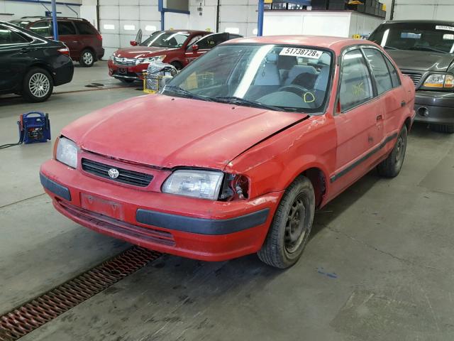 JT2EL56E8S7008749 - 1995 TOYOTA TERCEL DX RED photo 2