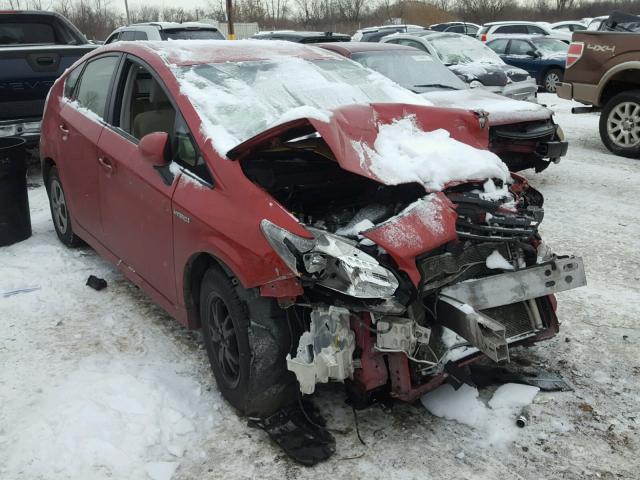 JTDKN3DU6C5456830 - 2012 TOYOTA PRIUS RED photo 1