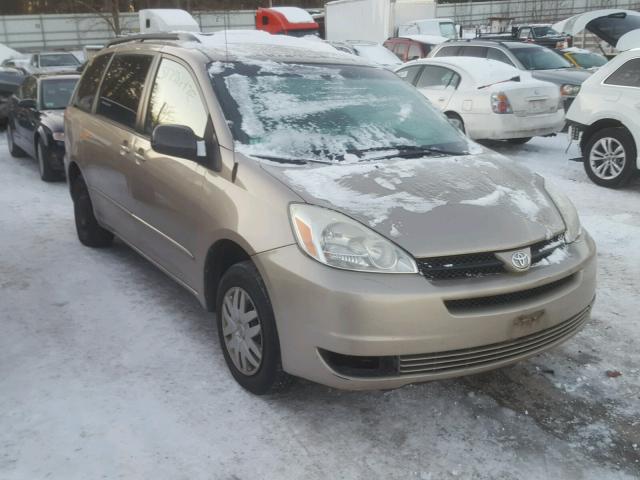 5TDZA23C44S194167 - 2004 TOYOTA SIENNA CE TAN photo 1