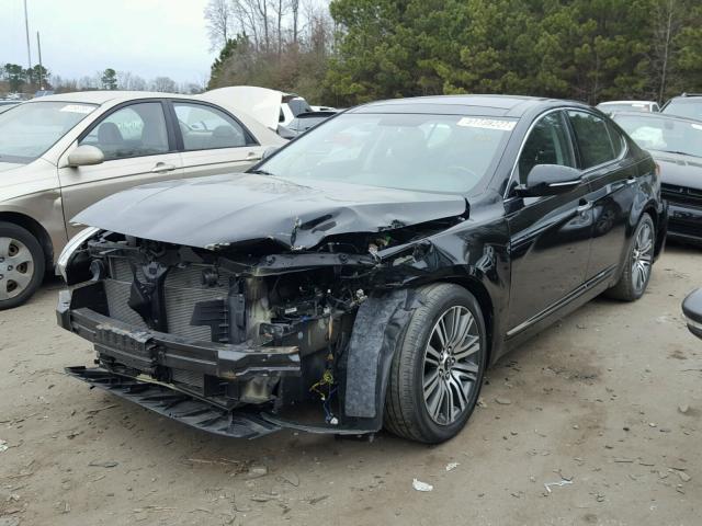 KNALN4D71E5157878 - 2014 KIA CADENZA PR BLACK photo 2