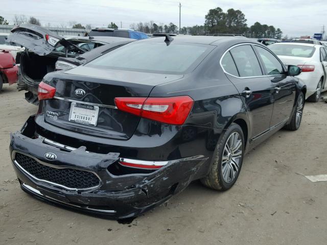 KNALN4D71E5157878 - 2014 KIA CADENZA PR BLACK photo 4