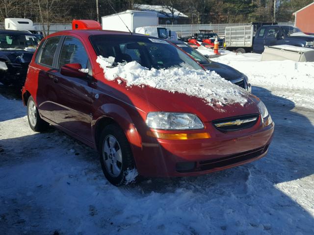 KL1TD66687B693924 - 2007 CHEVROLET AVEO BASE RED photo 1