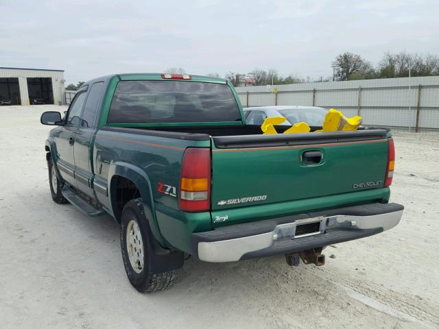 2GCEK19TXY1311034 - 2000 CHEVROLET SILVERADO GREEN photo 3