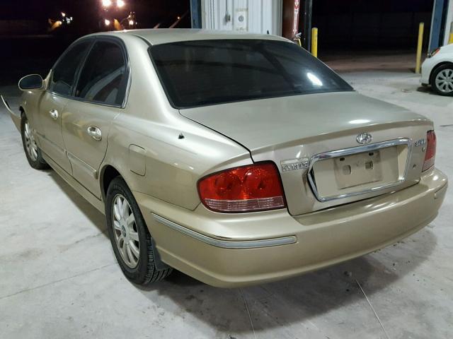 KMHWF35H03A897971 - 2003 HYUNDAI SONATA GLS TAN photo 3