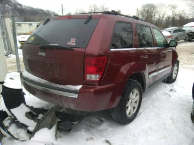 1J8GR58K39C523170 - 2009 JEEP GRAND CHER RED photo 4