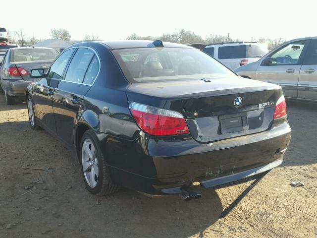 WBANF735X6CG65824 - 2006 BMW 530 XI BLACK photo 3