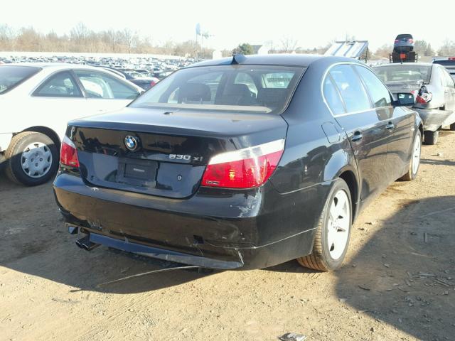 WBANF735X6CG65824 - 2006 BMW 530 XI BLACK photo 4