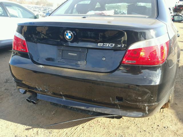 WBANF735X6CG65824 - 2006 BMW 530 XI BLACK photo 9