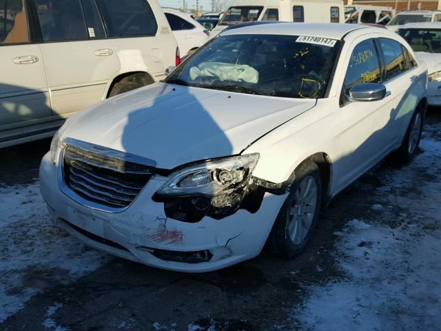 1C3CCBCG9DN617290 - 2013 CHRYSLER 200 LIMITE WHITE photo 2