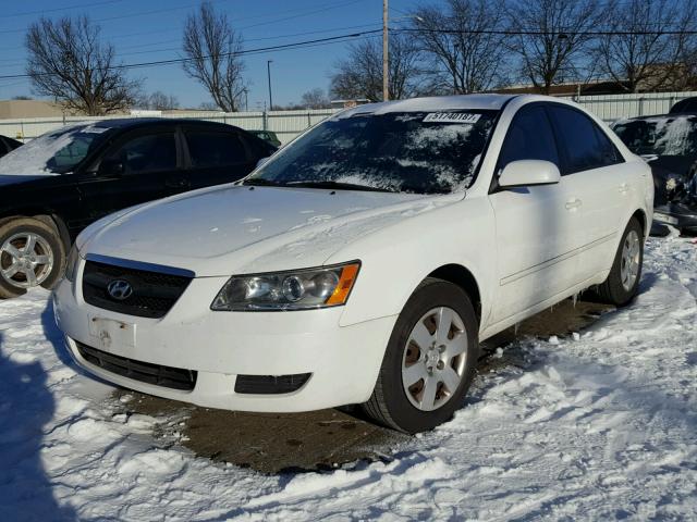 5NPET46C77H266649 - 2007 HYUNDAI SONATA GLS WHITE photo 2