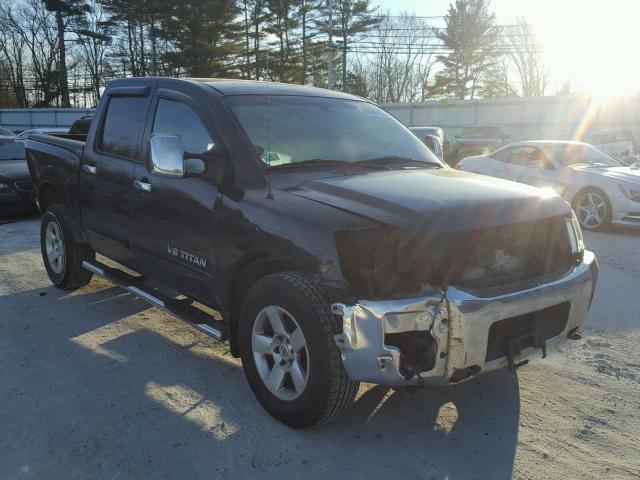 1N6AA07B75N576345 - 2005 NISSAN TITAN XE BLACK photo 1