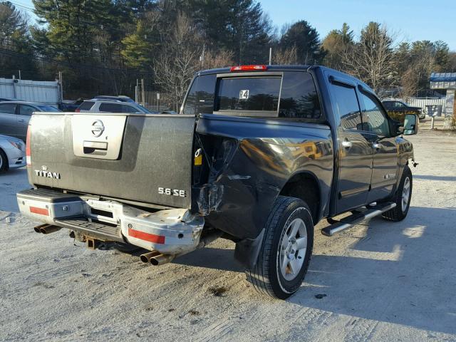 1N6AA07B75N576345 - 2005 NISSAN TITAN XE BLACK photo 4