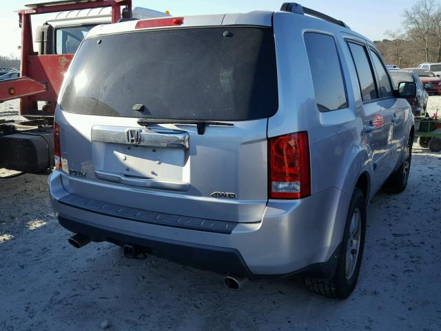 5FNYF4H51BB078056 - 2011 HONDA PILOT EXL SILVER photo 4