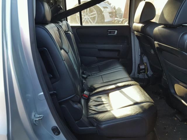 5FNYF4H51BB078056 - 2011 HONDA PILOT EXL SILVER photo 6