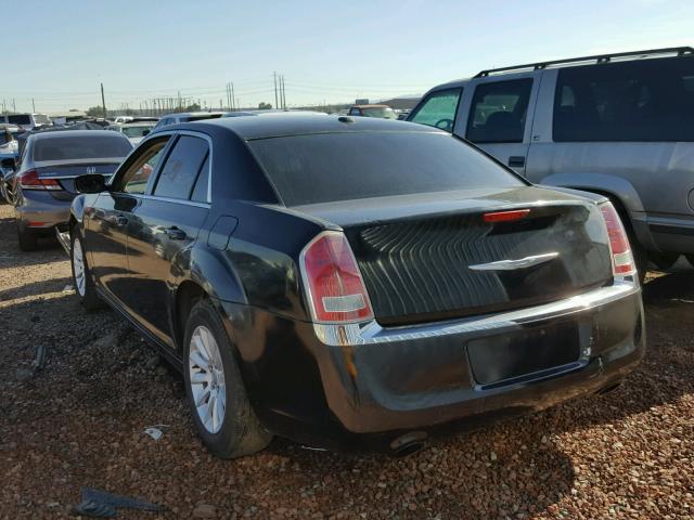 2C3CCAAG3CH165969 - 2012 CHRYSLER 300 BLACK photo 3