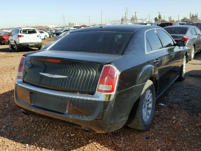 2C3CCAAG3CH165969 - 2012 CHRYSLER 300 BLACK photo 4