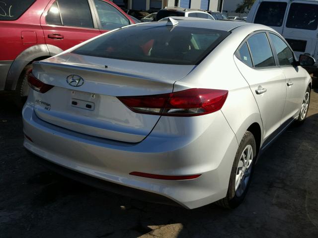 5NPD74LF0HH070259 - 2017 HYUNDAI ELANTRA SE SILVER photo 4